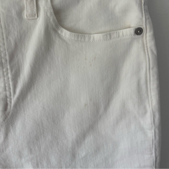 Madewell White The Perfect Vintage Jean Straight Leg High Waist Travel Beach - Picture 3 of 10